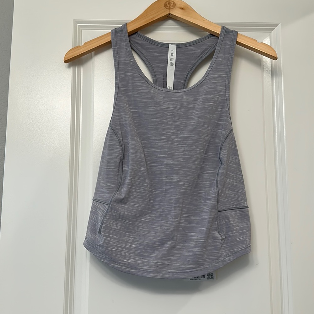 Lululemon power thru tank top size 14